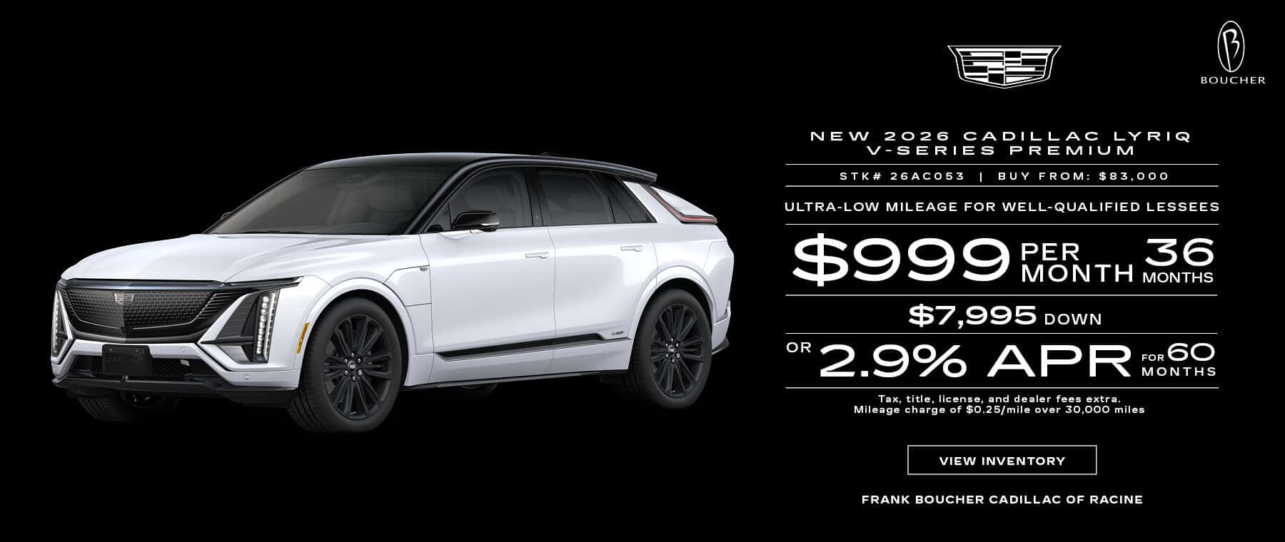 Save on New 2026 Cadillac LYRIQ V-Series Premium