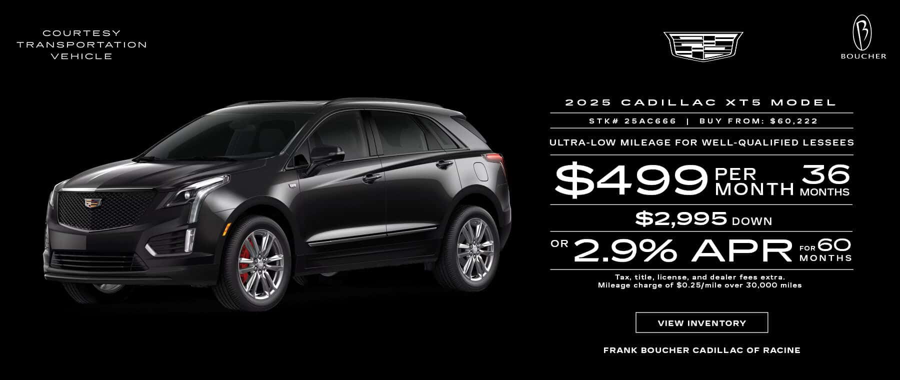 Save on 2025 Cadillac XT5 Models