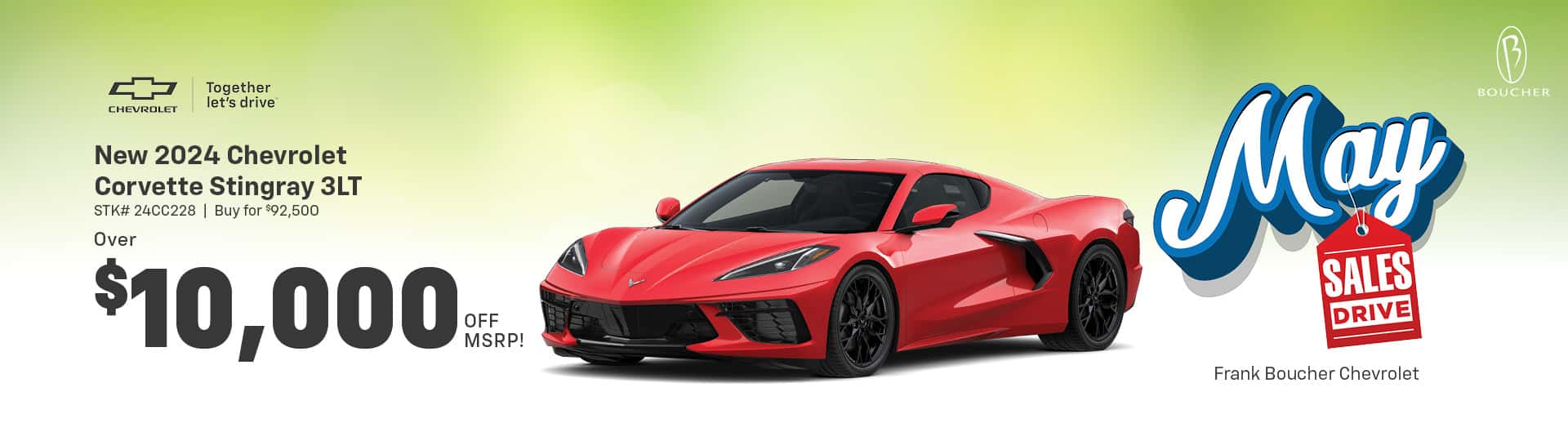 May 25 - 2024 Chevy Corvette Stingray 3LT Models in Racine, WI