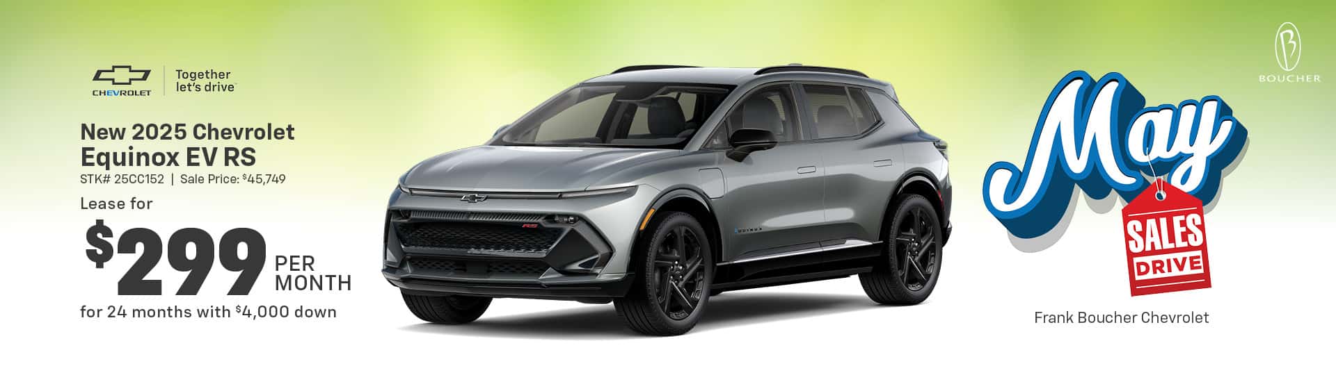 May 25 - 2025 Chevy Equinox EV RS in Racine, WI