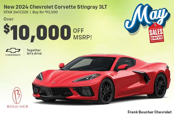 Save on a new 2024 Chevy Corvette Stingray 3LT in Racine, WI