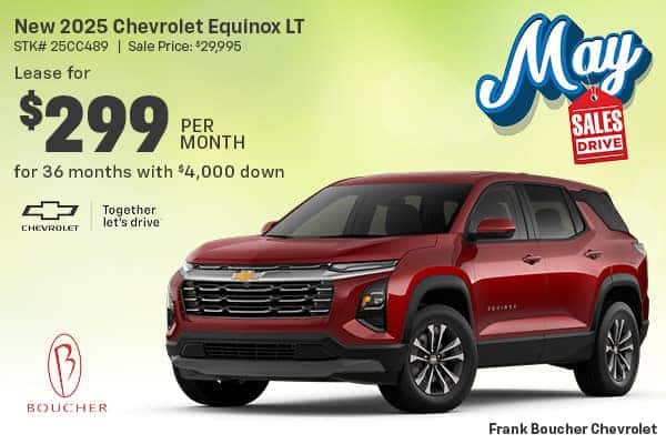 Lease a new 2025 Chevy Equinox LT in Racine, WI