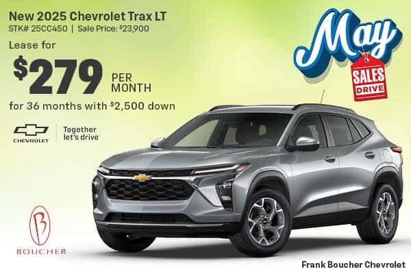 Lease a new 2025 Chevy Trax LT in Racine, WI
