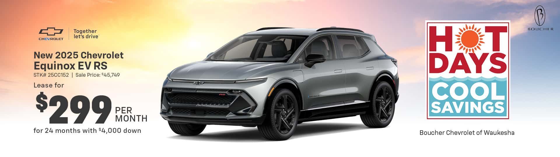 June 25 - 2025 Chevrolet Equinox EV RS in Racine, WI