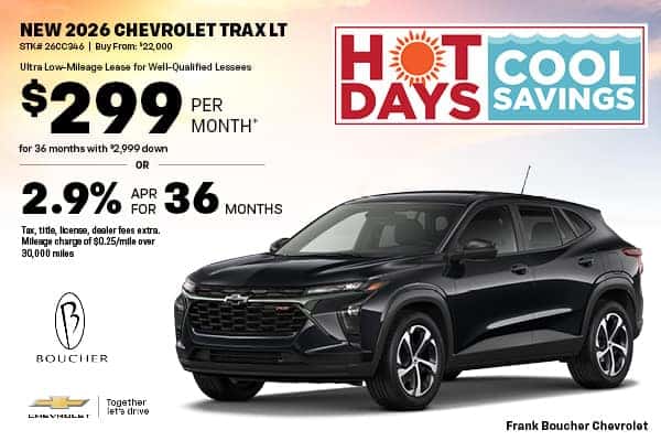 Save on a New 2026 Chevy Trax!