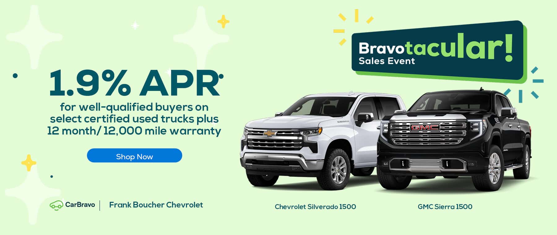 1.9% APR on Select Certified Used Trucks