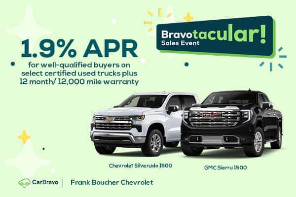 Get 1.9% APR on Select Certified Used Trucks!