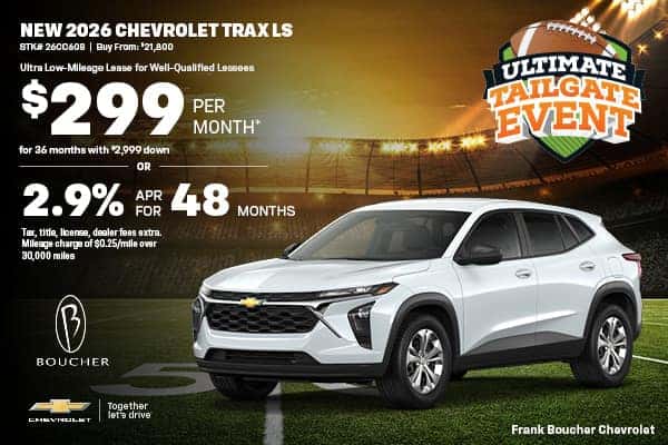 Lease a New 2026 Chevrolet Trax LS!