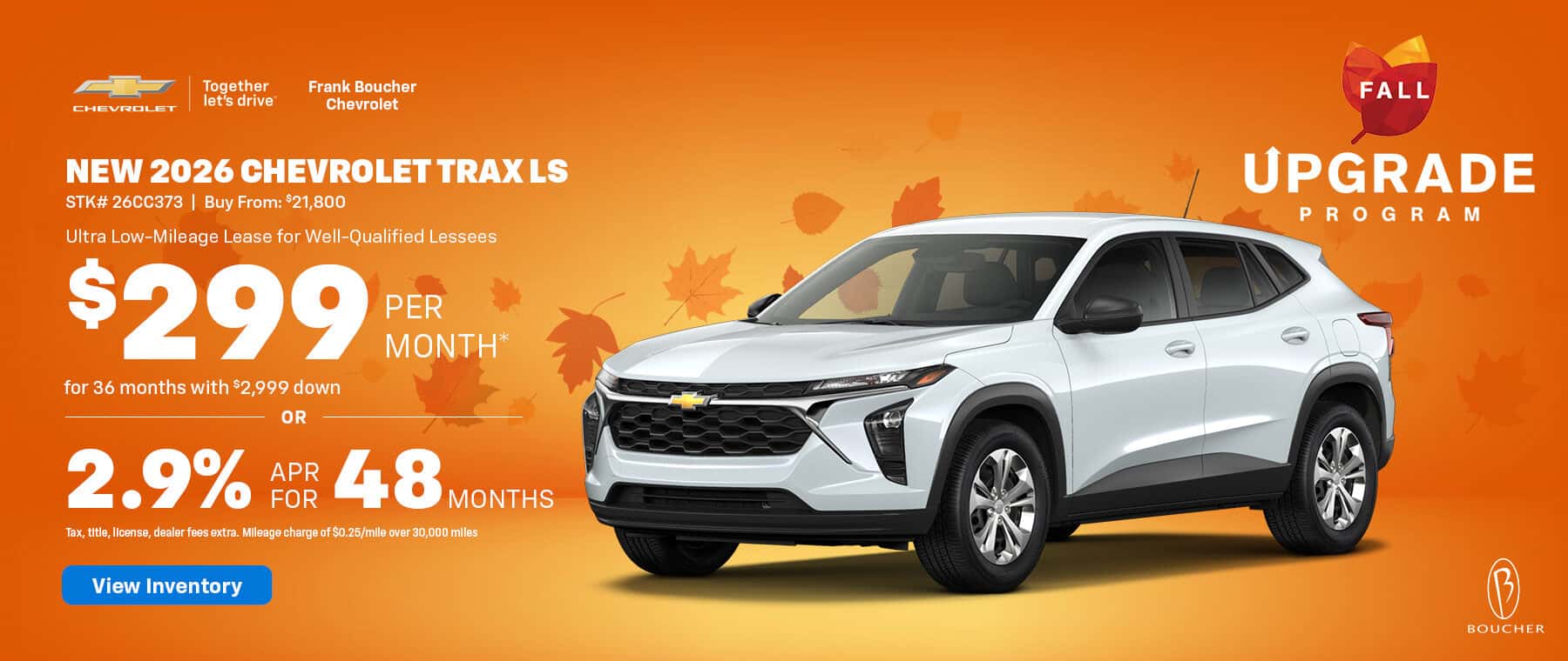 Save on a New 2026 Chevy Trax LS
