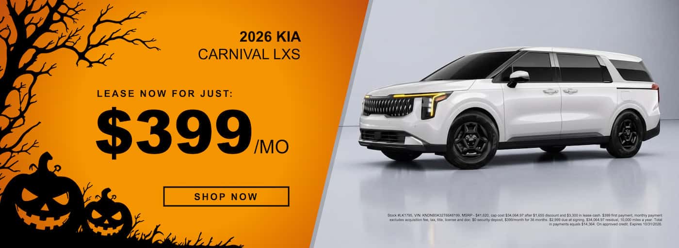 Kia Carnival LXS 399 per month