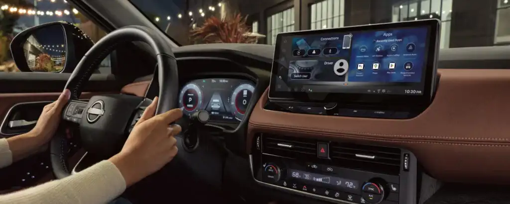 The dashboard of the 2026 Nissan Rogue