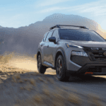 A 2026 Nissan Rogue doing light off-roading