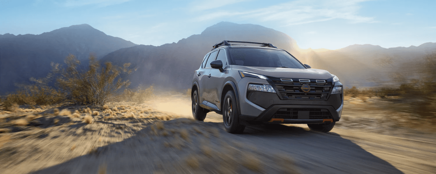 A 2026 Nissan Rogue doing light off-roading