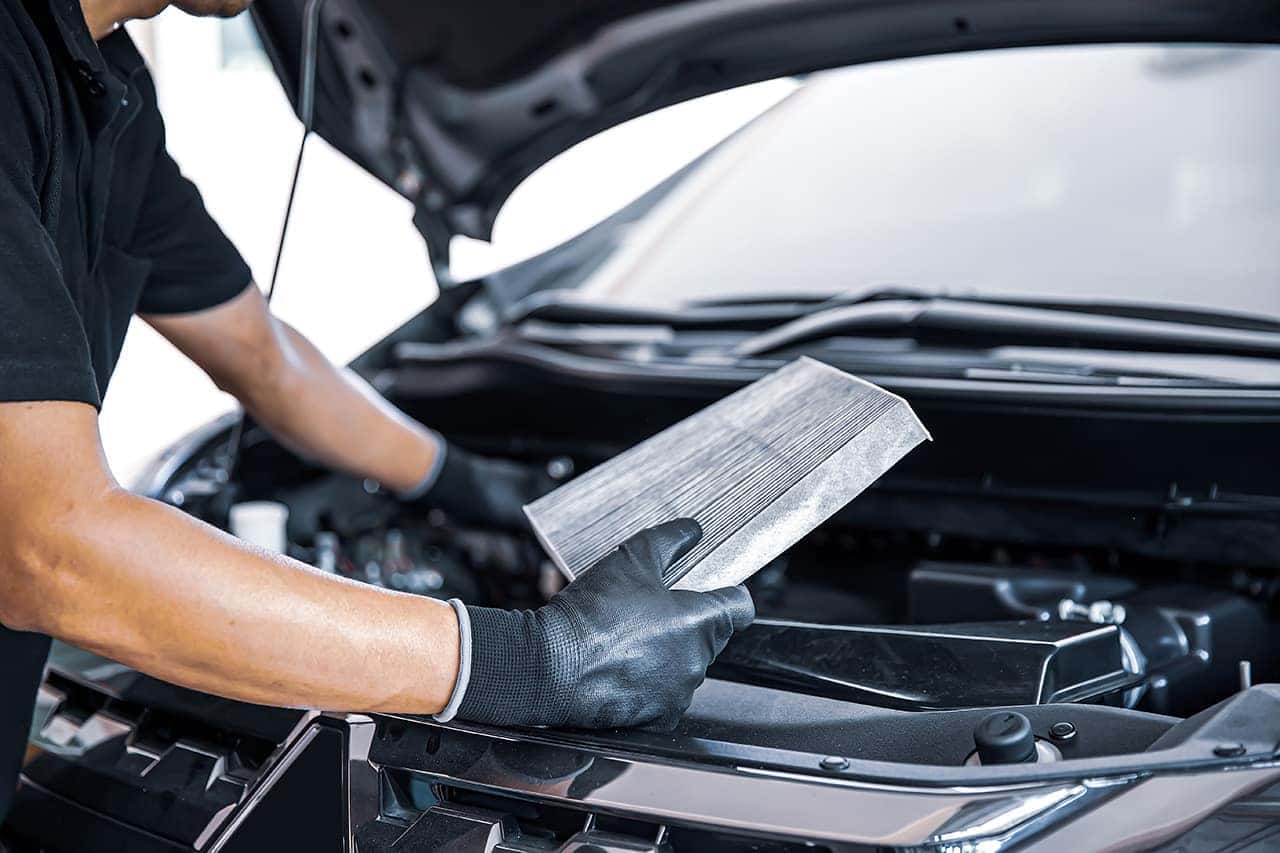 Changing cabin air filter as part of Chevy service schedule