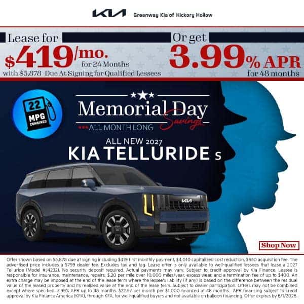 New Kia Specials in Antioch | Greenway Kia Hickory Hollow