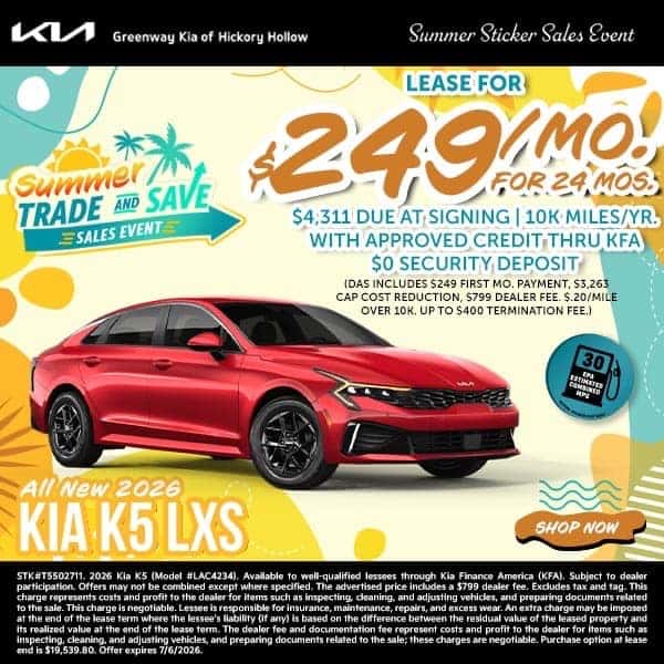 New 2026 Kia K5 LXS