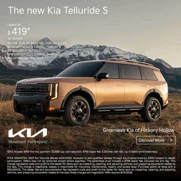 New 2027 Kia Telluride S