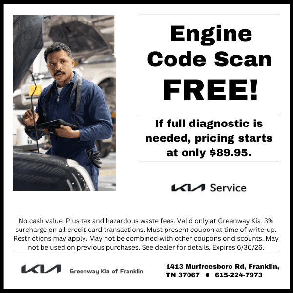 Kia Service Specials in Franklin at Greenway Kia of Franklin