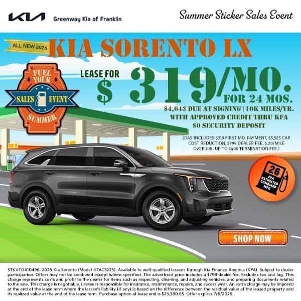 New 2026 Kia Sorento LX
