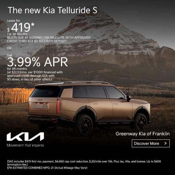 New Kia Specials in Franklin | Kia Lease Deals