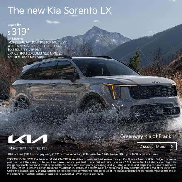 New 2026 Kia Sorento LX