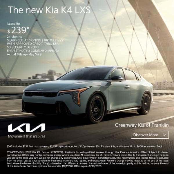 The new Kia K4 LXS