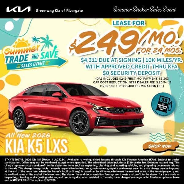 New 2026 Kia K5 LXS