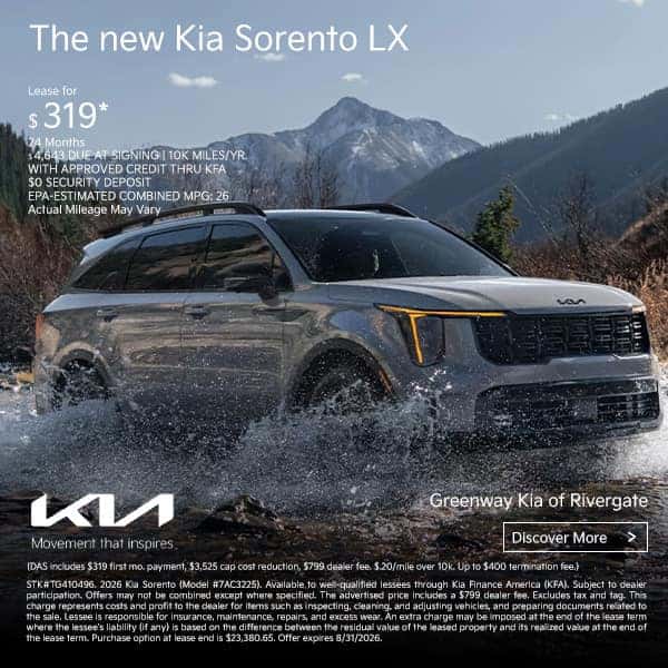 New 2026 Kia Sorento LX