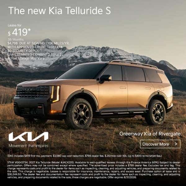 New 2027 Kia Telluride S
