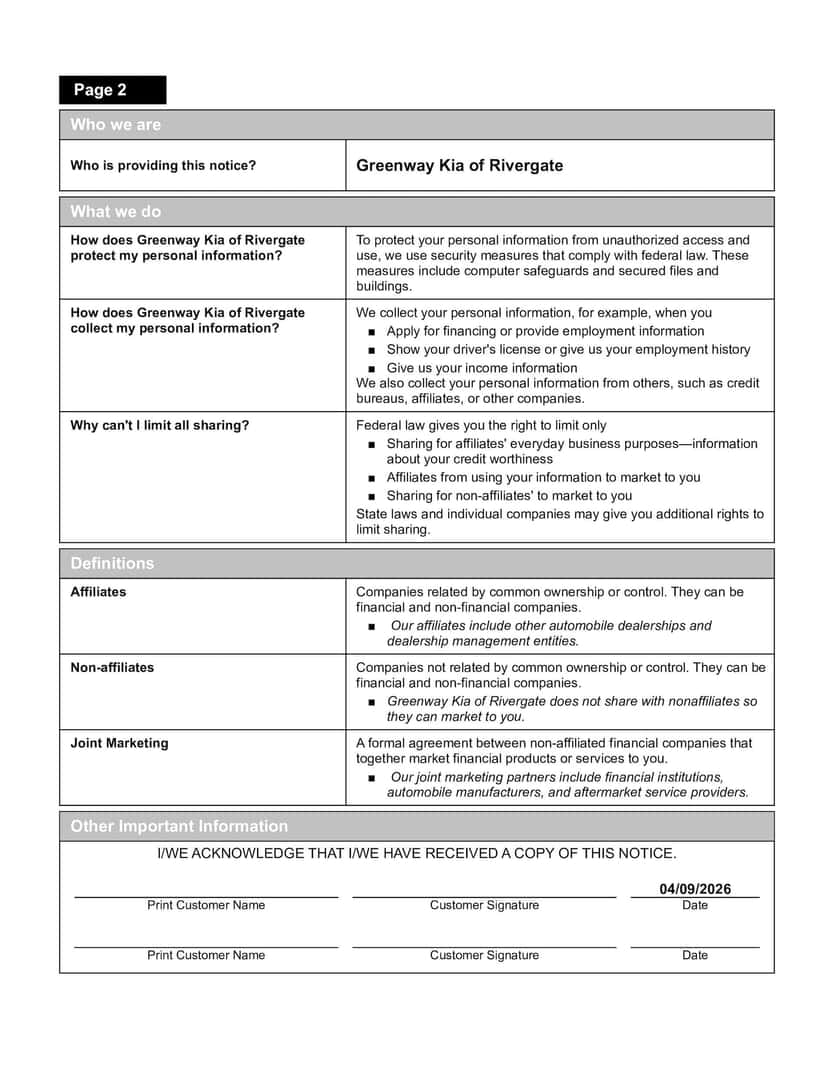 Privacy Notice - Page 2