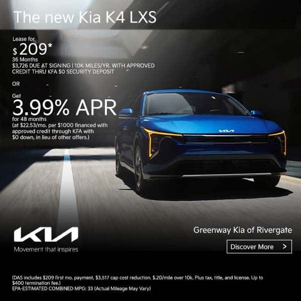 New 2026 Kia K4 LXS