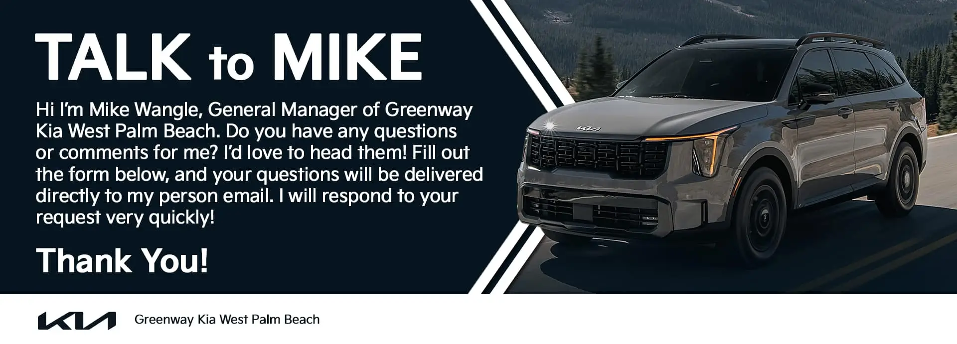 Talk to the General Manager | Greenway Kia West Palm Beach