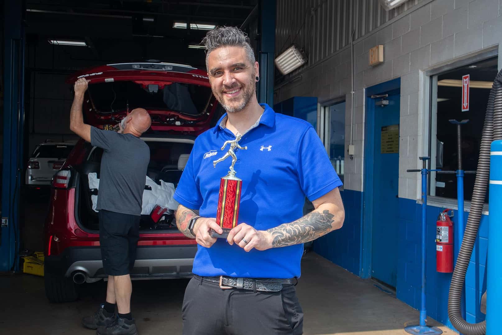 Charlie Wilhelm Going Above and Beyond, Winning the Extra Mile Award