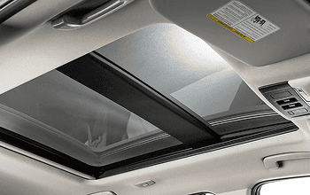 Panoramic moonroof viewed from inside the Rogue cabin