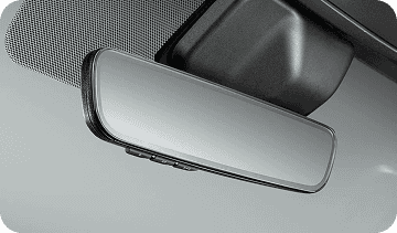 Frameless auto-dimming rearview mirror