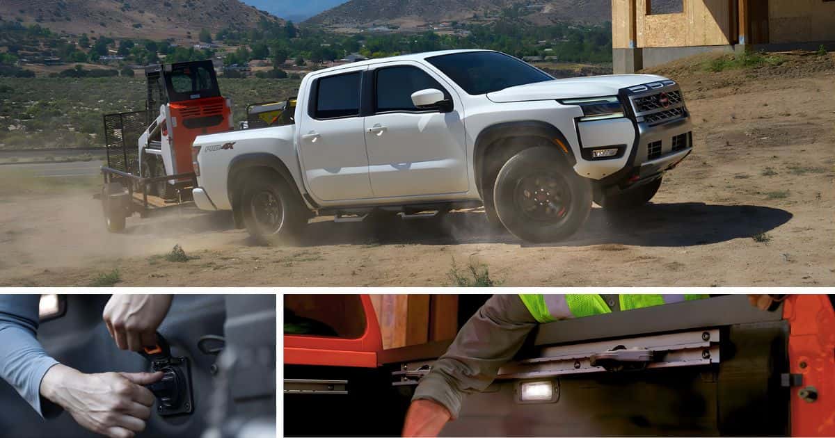 The 2026 Nissan Frontier PRO-4X towing capacity and bed features