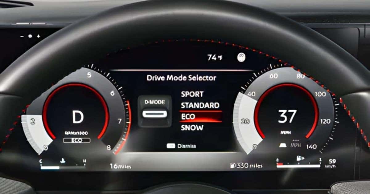 The 2026 Nissan Kicks has four drive modes available: Sport, Standard, Eco, and Snow