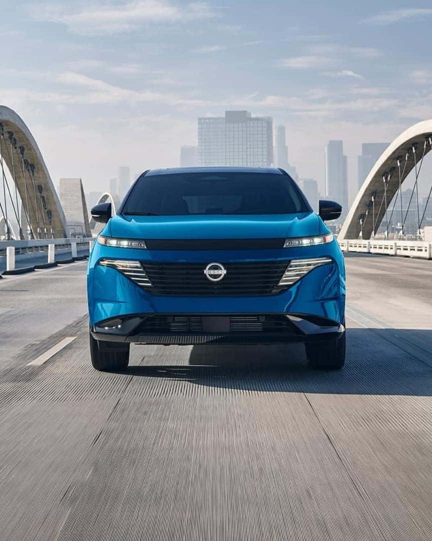 Interior of the Nissan Murano showing the seating and the panoramic illuminated headliner