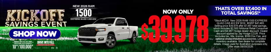 New 2026 RAM 1500 EXPRESS QUAD CAB 4X2 