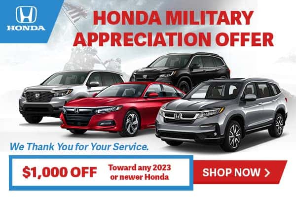 Honda Military Appreciation Offer