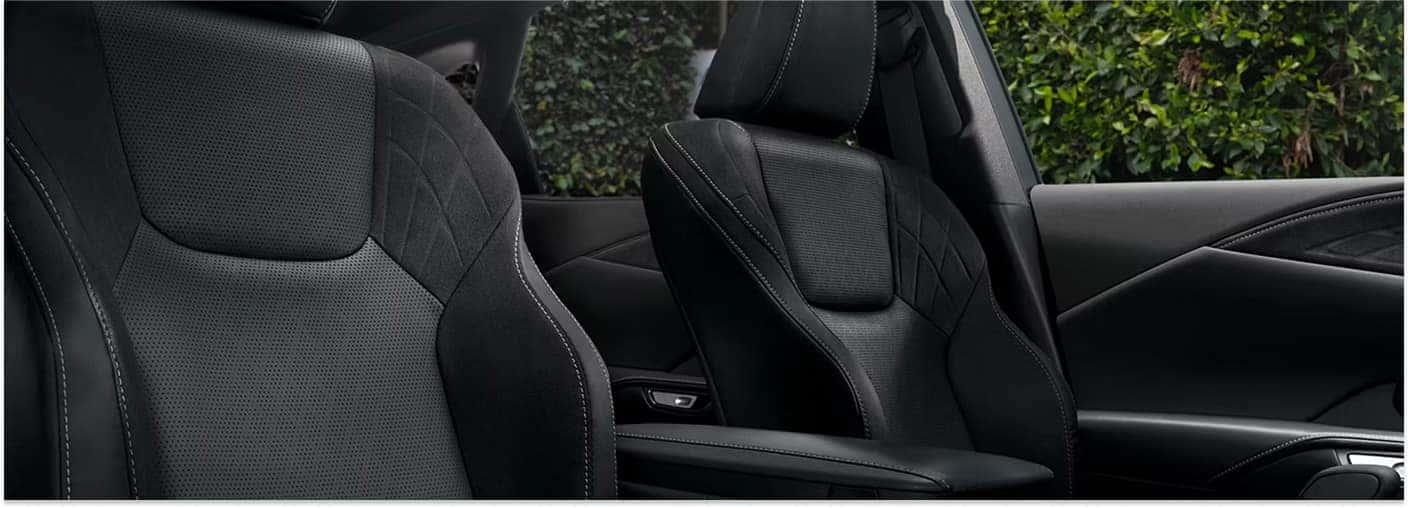 2026 Lexus RX 350h Luxury AWD Black leather trimmed front seats