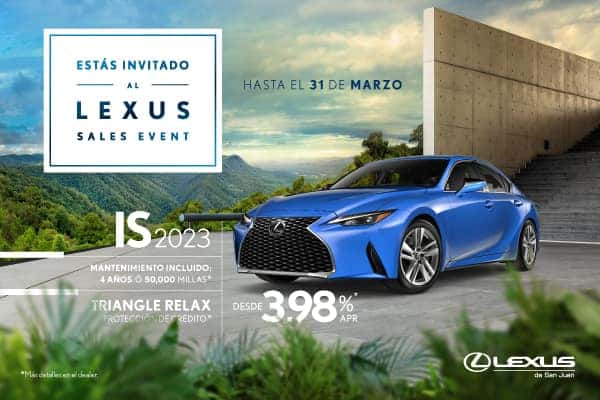 Oferta 3.98% APR para los modelos IS