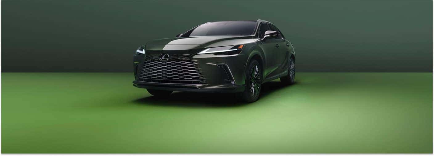 Black 2026 Lexus RX Parked in Green Room
