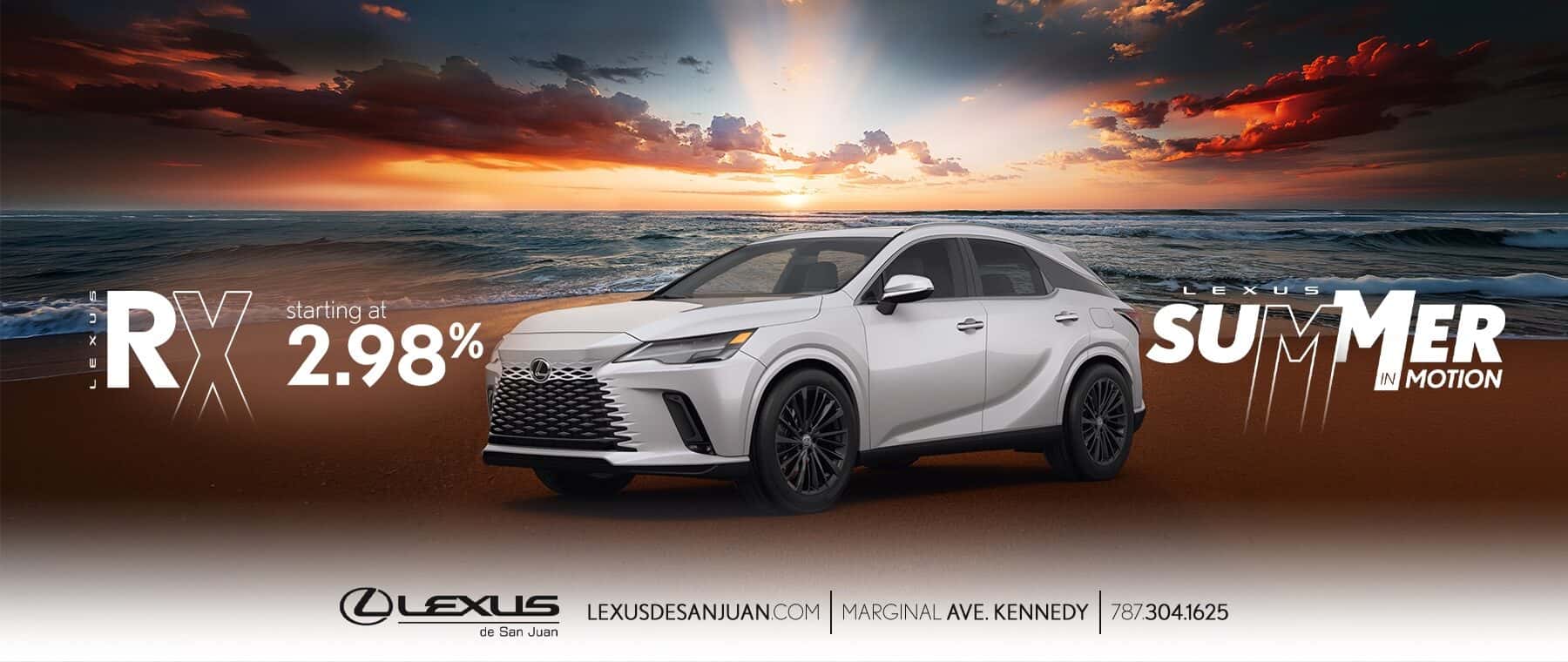 Lexus RX Starting at 2.98%