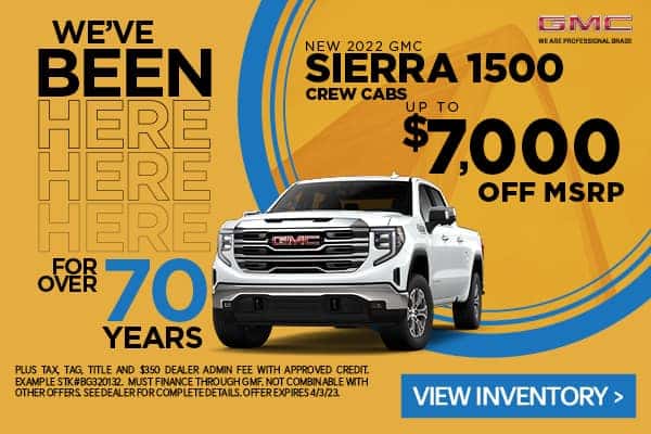 New 2022 GMC Sierra 1500 Crew Cabs