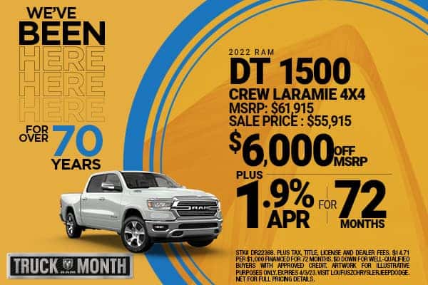 2022 Ram DT 1500 Crew Laramie 4X4