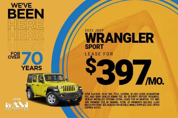 New 2023 Jeep Wrangler Sport