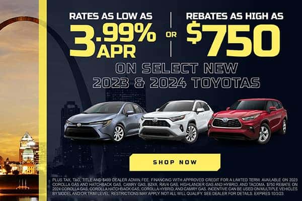 RATES AS LOW AS 3.99% OR REBATES AS HIGH AS $750