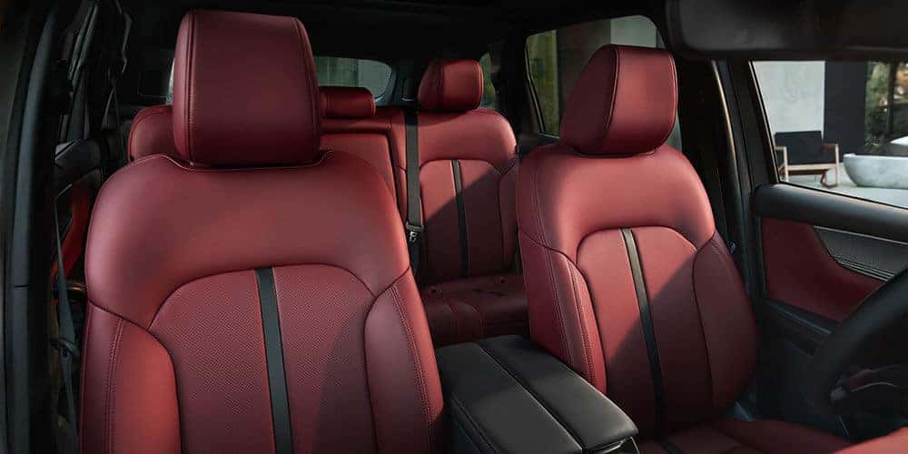 Red Interior of the 2025 Mazda CX-70 in St. Louis