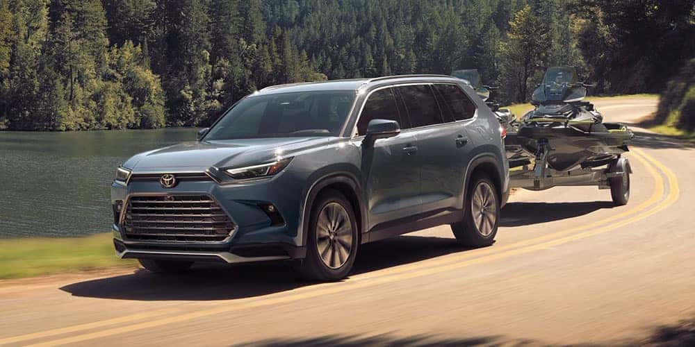 2025 Toyota Grand Highlander Towing two jet skis